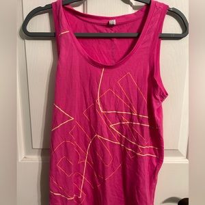 Under armour loose fit hot pink small tank top